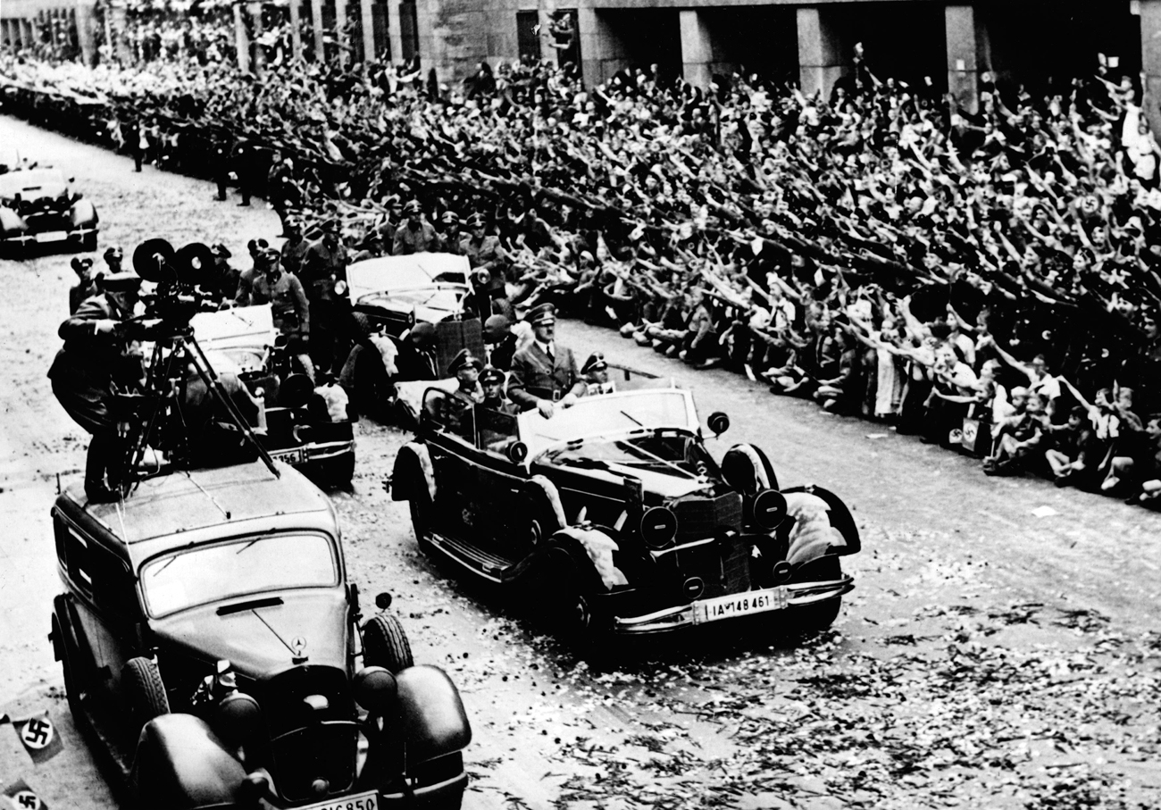 Adolf Hitler returning to Berlin after the campaign of France